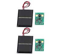 Riuulity Carte de Commande D'éclairage de Pelouse Solaire Excellentes Performances Kit de Panneau de Commande de Lumière Solaire pour Jardin 1,2 V, 2 Modules et Adaptés aux Lumières Nocturnes