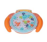 Riuulity Casse-tête Labyrinthe Puzzle Gear Jeu Interactif Portable Parent Enfant Développement de la motricité Fine, Matière Plastique (Orange)