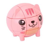 Riuulity Cat Shape Speed Cube, ABS Troisième Niveau difficulté à Régler Un Jouet de Puzzle d'animaux, 3in1for, Matériel de sécurité, Conception Amusante, Jeu éducatif, Temps de Liaison