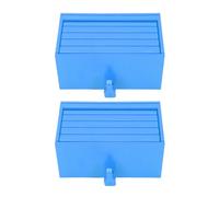 Riuulity Charmant Porte-clés de Garage de Garage de Voiture, Matériau ABS, Style Minimaliste Moderne, Installation Facile, Fermeture Magnétique, Adaptée aux Murs en Bois, Cloison Sèche (BLUE)