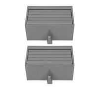 Riuulity Charmant Porte-clés de Garage de Garage de Voiture, Matériau ABS, Style Minimaliste Moderne, Installation Facile, Fermeture Magnétique, Adaptée aux Murs en Bois, Cloison Sèche (GREY)
