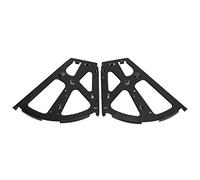 Riuulity Charnière D'armoire à Chaussures à 2 Couches, Accessoire de Meuble en Acier laminé à Froid Noir, Augmente la capacité de L'armoire, Forte capacité Portante pour L'organisation