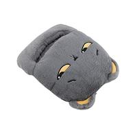 Riuulity Chauffe-pieds électrique USB, Jolie Pantoufle Chauffante de Dessin animé pour la Maison, le Bureau, les Voyages, Doux et Détachable, Cadeau de Chaleur D'hiver pour les Familles, Bleu (GRAY)