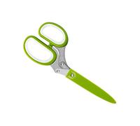 Riuulity Ciseaux à Herbes avec Couvercle, Brosse, éplucheur de Feuilles, Gadgets de Cuisine, Hachoir pour Hacher les Herbes Professionnelles, Idéal pour les Artistes Culinaires 7,7 X 3,1 X 0,8