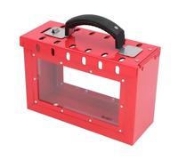 Riuulity Clear Portable LOCKOUT Tagout Lock Boîte de Verrouillage 12 PERSONNE LOCATION SAFE SACIER LOCKOUT, PANNEUR Transparent pour la Gestion Visible
