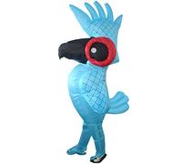 Riuulity Costume Gonflable de Perroquet Amusant, Accessoires Gonflables pour Halloween, Cosplay, Fête, Spectacle sur Scène pour Adultes