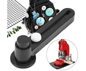 Riuulity Coupe-cercle de Papier pour Badges Portable, Outil de Découpe pour Photos et œuvres D'art avec Rayon Réglable Noir