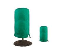 Riuulity Couverture d'arbre de Gel pour Plantes, Couverture Non Tissée pour Plantes d'hiver, Conception avec Cordon de Serrage, Sac Vert 140 X 200 Cm pour Protection Contre Le Froid et Les Insectes