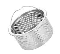 Riuulity Crépine D'évier de Cuisine en Acier Inoxydable 304 avec Poignée pour éviers Profonds Filtrage Efficace des Déchets Installation Facile Idéal pour Diverses Utilisations 3 Pouces