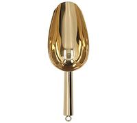 Riuulity Cuillère à Glace en Acier Inoxydable Durable en Forme de U, Seau à Glace pour la Cuisine de la Maison, L'hôtel et le Restaurant (GOLD)