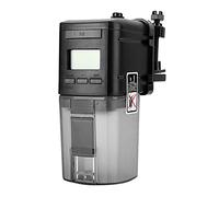 Riuulity Distributeur Automatique de Minuterie d'alimentation de Poisson LCD Numérique pour Réservoir D'aquarium, Quantités de Nourriture Réglables, Seau à Remplissage Facile, adapté aux Aliments en