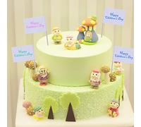 Riuulity Drapeau Cupcake Toppers Party Cake Food Cheeseplate Apéritifs 100Pcs, 3,5 * 2,5 Drapeaux de Cure-dents pour Fête D'anniversaire, Fête D'enfants, Mini Desserts (WHITE)