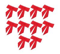 Riuulity Écharpes de Chaise, Décoration élégante de Fête de Banquet de Mariage en Polyester avec Un Design en Une Seule Pièce, pour la Célébration de Noël de Fête de Naissance (Rouge)