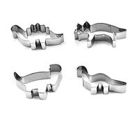 Riuulity Ensemble de -Cuisson en Forme D'animal à Chaleur Uniforme, Moule à Gâteau en Forme de Dinosaure en Acier Inoxydable pour la Cuisson DIY, pour les Amateurs de Cuisine