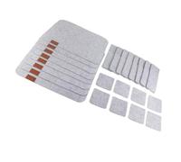 Riuulity Ensemble de Dessous de Verre de Napperon en Feutre de qualité Supérieure, Kit de Salle à Manger de Sac de Fourchette de Tapis de Table Résistant à la Chaleur, Facile Nettoyer, 8 Pièces,