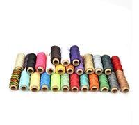 Riuulity Ensemble de Fils Cirés Professionnels de 36 Couleurs, Solides et Durables pour L'artisanat du Cuir, Couture à la Main, Adaptés aux Accessoires de Couture, à L'artisanat du Cuir