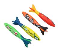 Riuulity Ensemble de Jouets de Piscine sous-Marine pour Enfants, Jouets de Plongée Durables pour Le Plaisir et Le Développement des Compétences, Adaptés à L'entraînement de Natation 4 Pièces