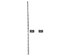 Riuulity Ensemble de Rail de Guidage Linéaire 1000mm et 2 Chariots | Construction en acier durable, taille compacte, idéale pour les applications industrielles