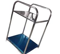 Riuulity Étagère Latérale Robuste en Acier Inoxydable de qualité Supérieure pour Salle de Bain, Chambre à Coucher, Planche épaisse Facile à Nettoyer pour Un Usage Domestique (Trois Couches (Trois