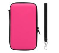 Riuulity Étui de Transport Compact pour Nouveau 2DS XL, étui de Voyage à Coque Rigide avec 8 Emplacements pour Cartouches de Jeu, Pochette pour Console pour 2DS LL, Nouveau 3DS (Pink)