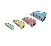 Riuulity Fabricant de Ruban de Biais 4 Tailles, Ensemble de Fabricant de Ruban de Tissu en Plastique en Acier Inoxydable Durable pour les Artisans Bricoleurs et les Amateurs de Couture, adapté à