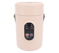 Riuulity Faitout électrique Portable, Design Compact, Cuisson Polyvalente, Dissipation Efficace de la Chaleur, Réservation de 12 Heures, Couvercle Visuel, 500 W, Petite Tasse à Ragoût