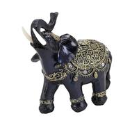 Riuulity Figurine D'éléphant Bleu, Richesse de la Statue D'élephant Chanceux pour Hôtel ou café de Bureau de Décoration Intérieure (Grande Taille 50 x 50in)