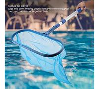 Riuulity Filet D'écumage de Feuilles de Piscine avec Poteau Télescopique, Outil de Nettoyage Portable et Permettant de Gagner du Temps pour L'élimination des Débris de Piscine