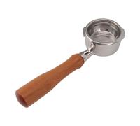 Riuulity Filtre à café en Acier Inoxydable, Porte-filtre sans Fond de 58 Mm, pour, avec Conception à Double Oreille, Poignée Expresso de 9,06 Pouces pour Barista Domicile (Style 4)