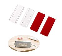 Riuulity Fixateur de Multiprise Auto-adhésif sans Poinçon, Support de Prise en Plastique/Blanc, 1 Pièce pour Télécommande de Routeur