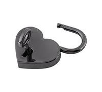 Riuulity Fou en forme de coeur, bouton de verrouillage de l'amour Minuscule pour journal, boîte à bijoux. Portable et mignon, idéal avec collection pour fille, spécifications incluses