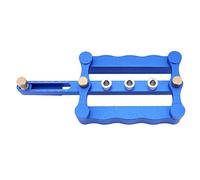 Riuulity Gabarit de Perçage à Centrage Automatique 6/8/10 Mm, Localisateur de Perçage pour le Travail du Bois à Haute Résistance pour un Précis des Trous, Matériau en Acier à Roulement 60CR, 9