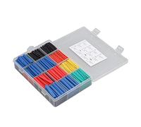 Riuulity Gaine Thermorétractable 850 Pièces Polyoléfine Flexible | Taux de retrait de 2:1, ignifuge, regroupement de fils, facile à transporter