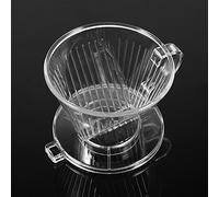 Riuulity Goutteur de café Transparent et Réutilisable, Machine à Arômes Portable pour les Voyageurs et la Maison, Filtre en Forme de Cône en Résine à Haute Cuisson