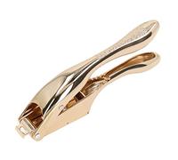 Riuulity Hachoir à Ail Couleur or en Alliage D'aluminium, Conception de Dents de Style Dauphin pour la Cuisine Domestique