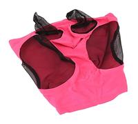 Riuulity Horse Mesh Fly Fly Mask Couvre de Protection Respirante pour Le Cheval pour Monter Un équipement équestre de Tissu Tricot Léger adapté à Les (Rose Rouge)