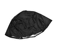 Riuulity Housse de Cage pour Animaux de Compagnie, Pare-Soleil Imperméable et Anti-poussière en Tissu Oxford 124.5x84x79cm avec Portes à Volet Roulant, pour Cage D'extérieur pour Chien (Black)