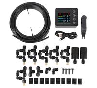 Riuulity Humidificateur de Reptile, Double Pompe, écran Couleur, Buse Réglable, Pulvérisation Automatique, Brumisateur de Reptile pour Terrarium de Reptiles