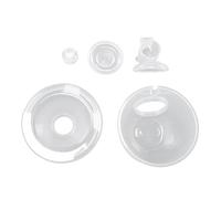 Riuulity Insert de Bride de Pompe de Sein, Ensemble de Pompes à Laits Portable Augmentation de l'efficacité Vanne de Billets de Canard avec Diaphragme de Silicone, Soupape de Canard (27mm)