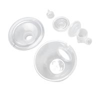 Riuulity Insert de Bride de Pompe de Sein, Ensemble de Pompes à Laits Portable Augmentation de l'efficacité Vanne de Billets de Canard avec Diaphragme de Silicone, Soupape de Canard (24 mm)