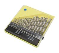 Riuulity Jeu de Forets Hélicoïdaux en Acier Rapide, 19 Pièces avec Boîtier en Plastique pour un Perçage Efficace, Idéal pour la Maison et le Travail, 1-10mm