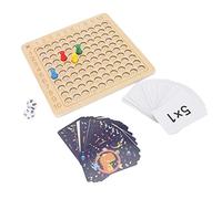 Riuulity Jeu de société de Multiplication Montessori en Bois Conçu pour Que Les Enfants Apprennent Les Mathématiques et Améliorent Leurs Compétences