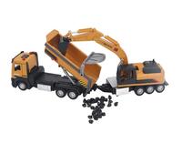 Riuulity Jouet de Camion à Benne Basculante Multifonctionnel pour Enfants, Opération Facile et Jeu Polyvalent (Yellow)