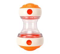 Riuulity Jouet Interactif pour Chien Distributeur de Friandises Boule Roulante avec Mécanisme de Torsion Réglable pour Jeux de Réflexion à Distributeur Lent (Orange)