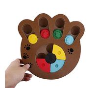 Riuulity Jouet Multifonctionnel en Bois traité pour Chiens et Chats, Améliorant L'intelligence et Le Contrôle de L'alimentation, Durable et, Options de Pattes ou D'os pour la Stimulation Cérébrale,