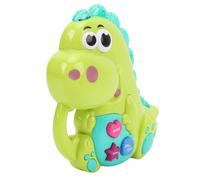 Riuulity Jouet Musical Interactif D'éducation Précoce de Dinosaure avec Son et Lumière, pour la Musique D'éducation Précoce des Enfants, Jouet de Piano Animal Léger, Jouet pour bébé (Green)