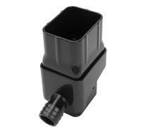 Riuulity Kit de Déviateur de Collecte d'eau de Pluie Efficace pour Bec de Descente de Baril de Pluie, Installation Facile, adapté à Les Bâtiments, Matériau ABS (Black)