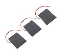 Riuulity Kit de Petit Panneau Solaire Monocristallin 2 W pour la Production Scientifique et Technologique, Chargeur Solaire Portable pour Lumières LED, Lampes de Poche Solaires pour Le Camping