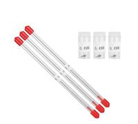 Riuulity Kit de Remplacement D'aiguille de Buse D'aérographe 0.4mm, Pièces de Haute qualité pour Artistes et Amateurs de Pistolet de Pulvérisation, Acier Inoxydable + Plastique