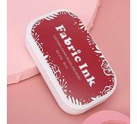 Riuulity Kit de Tampons Encreurs Colorés et Sûrs pour Bricolage, Tampon Encreur pour Peinture de Tampons de Scrapbooking, Tampon Encreur 9,5x5,52 Cm pour Projet Artistique pour Enfants (BD-256 rouge